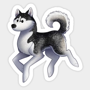 Cozy Husky Sticker